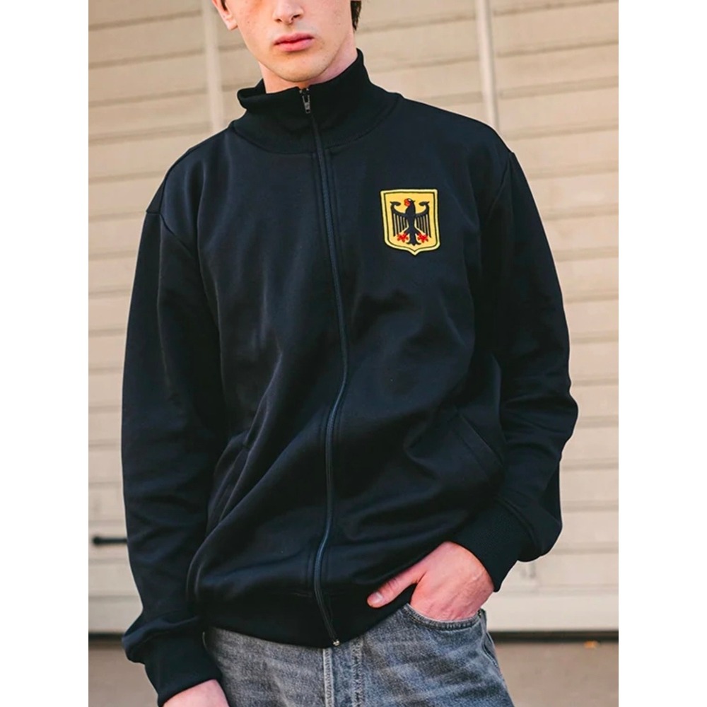 COPA  Retro 60's Mens Black Track Jacket Germany Eagle Football, Soccer, Size M
